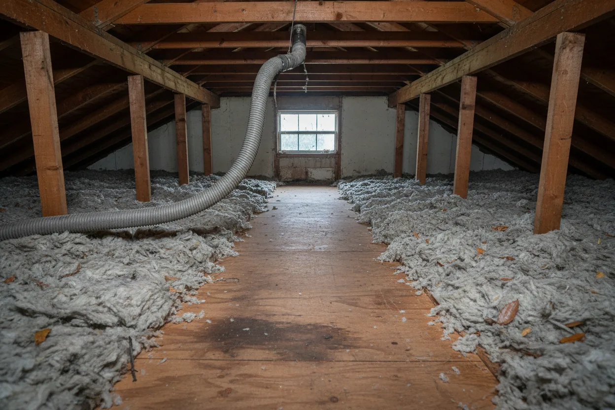 Wet insulation removal in Gainesville and Alachua County, Florida
